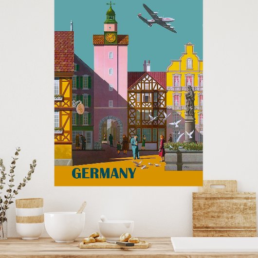 Duitse stad,  poster (Keuken)