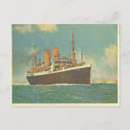 Duitse Steamer Dresden van Engeland Briefkaart