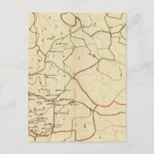 Duitse steden briefkaart (Voorkant)