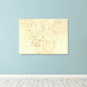 Duitse steden canvas afdruk (Insitu (Houten vloer))