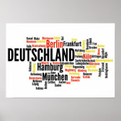 Duitse steden - Deutsche Städte Poster (Voorkant)