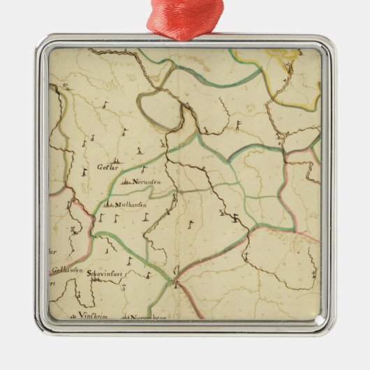 Duitse steden metalen ornament (Voorkant)