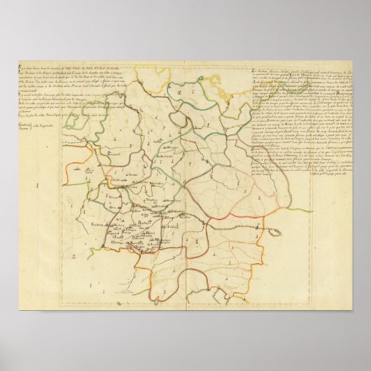 Duitse steden poster (Voorkant)