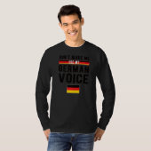 Duitse stem Duitsland vlaggen Duitse wortels T-shirt (Voorkant volledig)