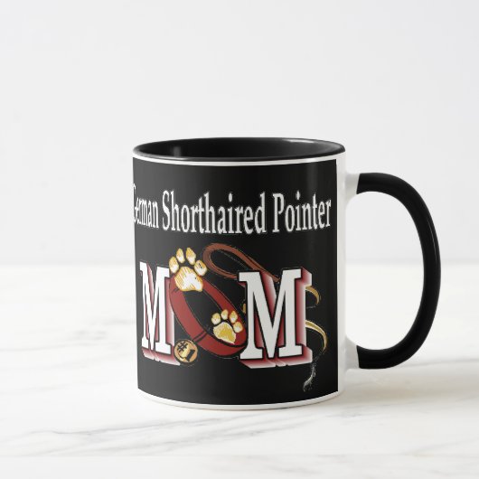 duitse stengelige aanwijzer mam cadeaus mok (Rechts)
