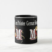 duitse stengelige aanwijzer mam cadeaus mok (Midden)