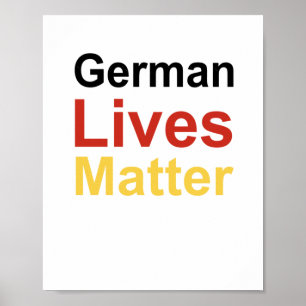 Duitse Sticker leeft Poster
