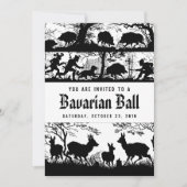 Duitse Stijl Beierse Jagers Bal Kaart (Voorkant)