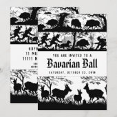 Duitse Stijl Beierse Jagers Bal Kaart (Voorkant / Achterkant)