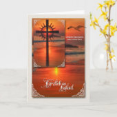 DUITSE sympathie Kruis bij het Sunset Coastal Them Kaart (Gele Bloem)