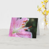 Duitse sympathie voor roze Tiger Lily Kaart (Gele Bloem)