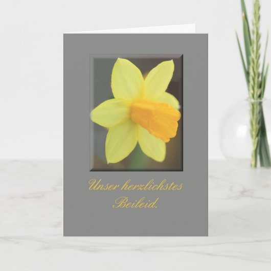 Duitse sympathie Yellow daffodil Kaart (Voorkant)