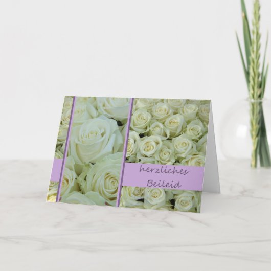 Duitse sympathieke kaart herzliches Beileid (Voorkant)