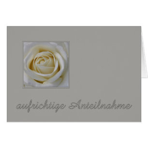 Duitse sympathikaart, Herzliches beileid