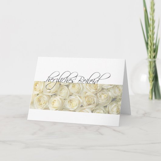 Duitse sympathikaart, Herzliches beileid Kaart (Voorkant)