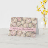 Duitse sympathikaart, Herzliches beileid Kaart (Gele Bloem)