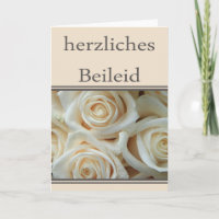 Duitse sympathikaart, Herzliches beileid