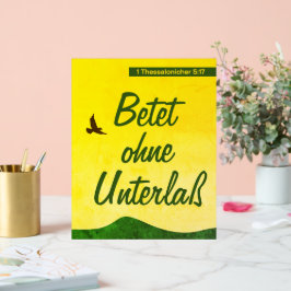 Duitse taal Bijbelvers Motivatie Acryl Bord