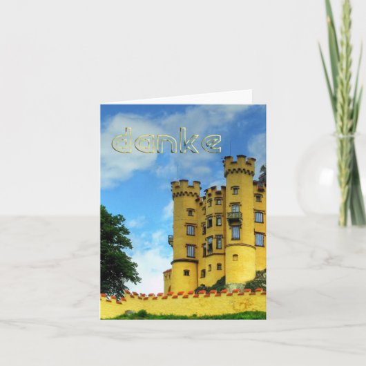 Duitse taal - Hartelijk dank Bedankkaart (Voorkant)