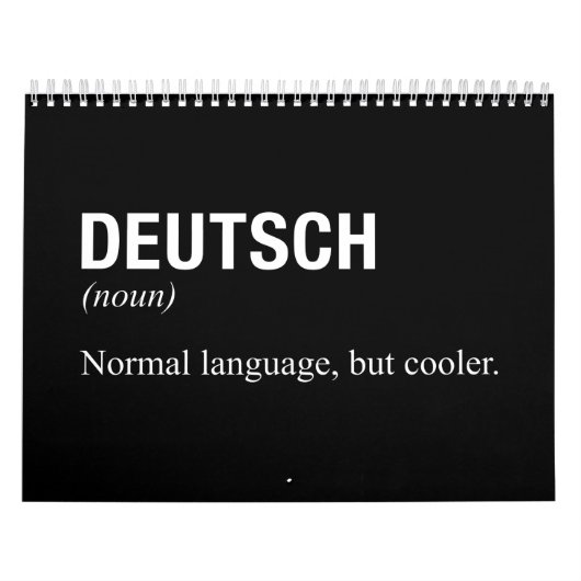 DUITSE Taal Kalender (Hoes)