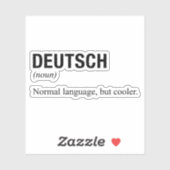 DUITSE Taal Sticker (Vel)
