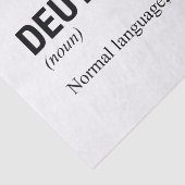 Duitse taal tissuepapier (Detail)