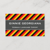 Duitse taalexpert visitekaartje (Voorkant)