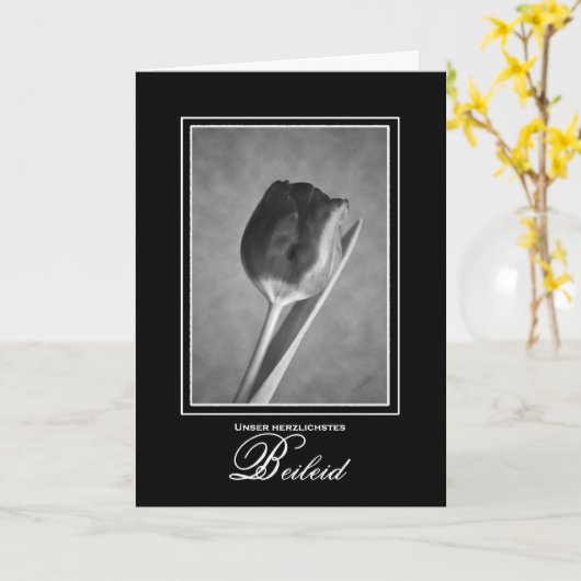 Duitse taalkaart Tulip Kaart (Gele Bloem)