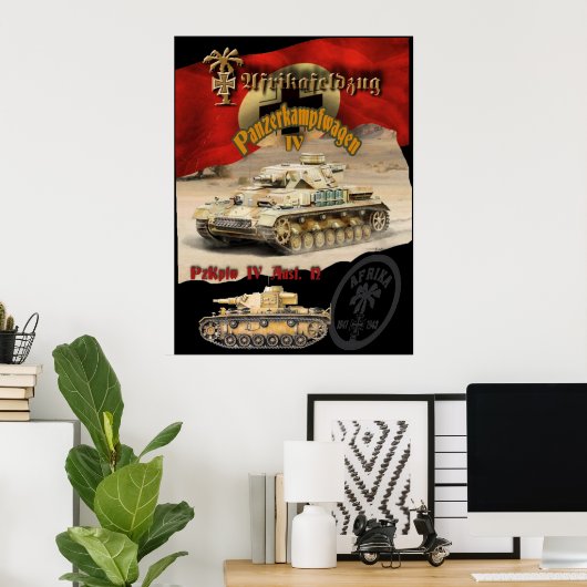 Duitse tanks poster (Thuiskantoor)