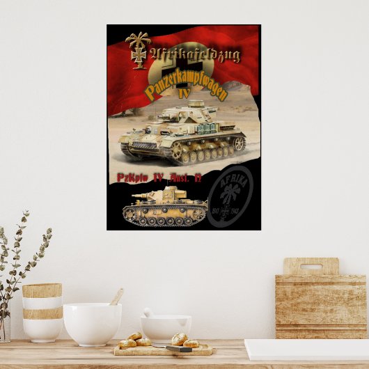 Duitse tanks poster (Keuken)