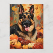 Duitse Thanksgiving herfst Shepherd Briefkaart (Voorkant)