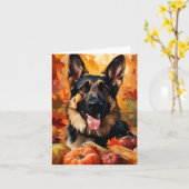 Duitse Thanksgiving herfst Shepherd Kaart (Gele Bloem)