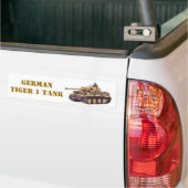 DUITSE TIGER 1 TANK BUMPERSTICKER (Op Truck)