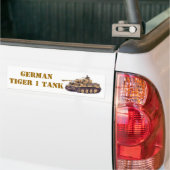 DUITSE TIGER 1 TANK BUMPERSTICKER (Op Truck)