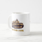 DUITSE TIGER 1 TANK KOFFIEMOK (Voorkant links)