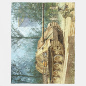 DUITSE TIJGERTANK FLEECE DEKEN (Voorkant)