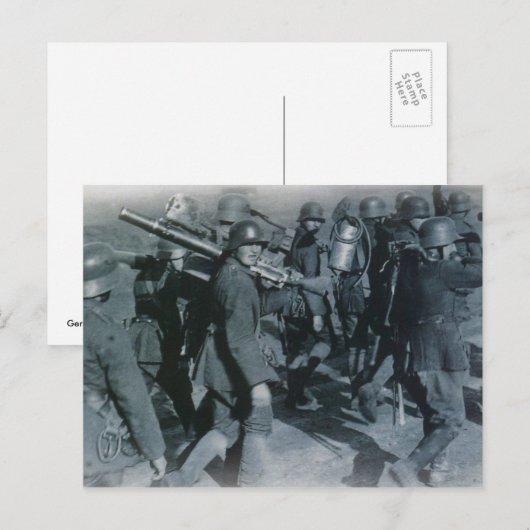 Duitse troepen briefkaart (Voorkant / Achterkant)