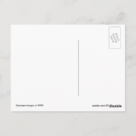 Duitse troepen briefkaart (Achterkant)