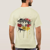 Duitse trots waterverfspatten t-shirt (Achterkant)