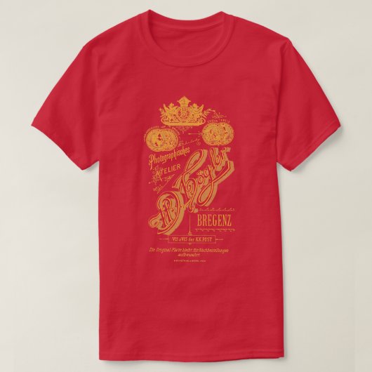 Duitse typografie t-shirt (Design voorkant)