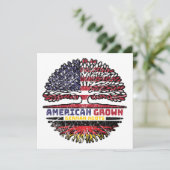 Duitse US American UUSA United States Tree Kaart (Staand voorkant)