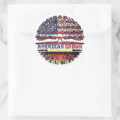 Duitse US American UUSA United States Tree Ronde Sticker (Tas)