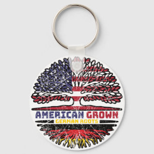 Duitse US American UUSA United States Tree Sleutelhanger