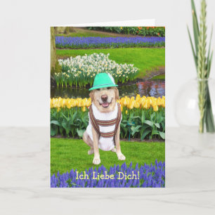 Duitse Valentijn Lab Feestdagen Kaart