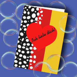Duitse Valentijnsdag Feestdagen Kaart