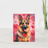 Duitse Valentijnsdag Shepherd Kaart (Voorkant)