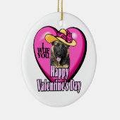 Duitse Valentijnsdag Shepherd Keramisch Ornament (Rechts)