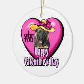 Duitse Valentijnsdag Shepherd Keramisch Ornament (Links)