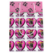 Duitse Valentijnsdag Shepherd Medium Cadeauzakje (Achterkant)