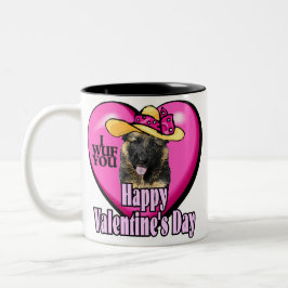 Duitse Valentijnsdag Shepherd Tweekleurige Koffiemok